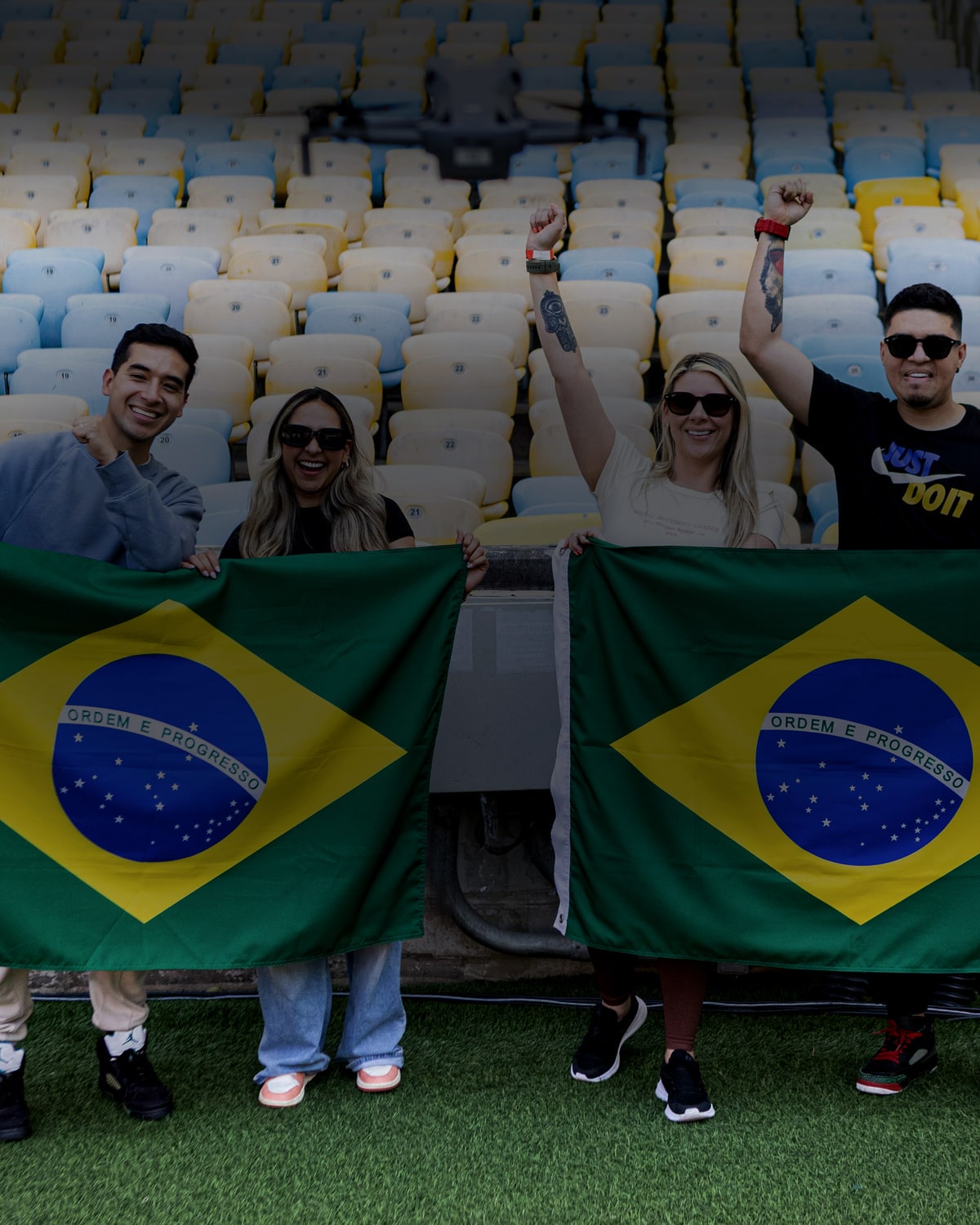 Captação audiovisual controlada durante o Tour Maracanã